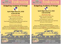 BPA 2018-2019 Texas Roadhouse Family Spirit Night